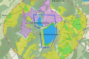 GIS hydrological catchment analysis map