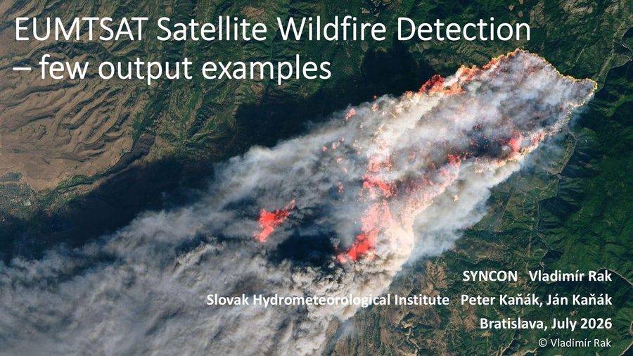EUMETSAT satellite wildfire detection presentation cover